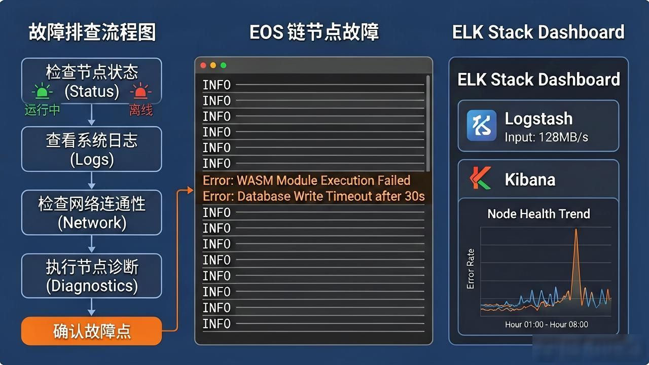 如何快速发现EOS链节点故障？